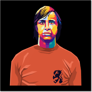 cruyff pop art Posters and Art